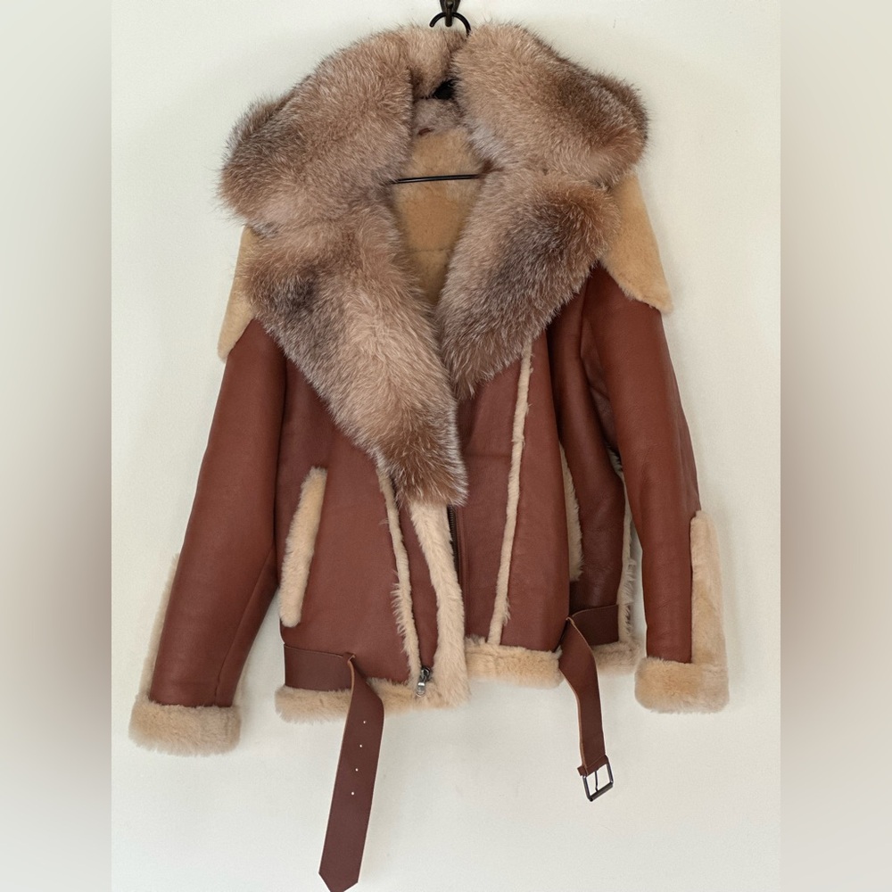 Alen Cooper Sherling Leather Coat - Men’s